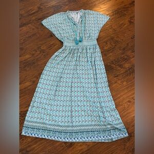Cabana Life Amalfi Coast Smocked Waistband Maxi Dress - Size Small like new